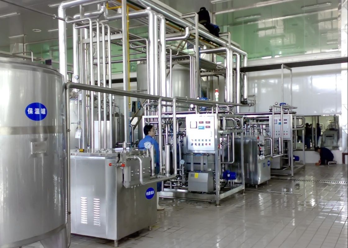 تمیز کردن کامل CIP خودکار 200 خط تولید شیر TPD UHT تامین کننده